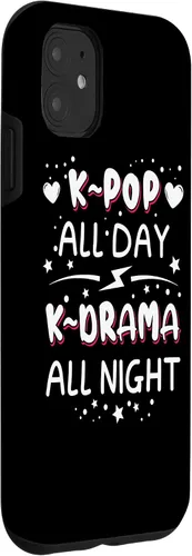 Vista 3 de Estuche K-Pop para iPhone 11 Fashion para los fanáticos de K-Drama coreano y K-Pop