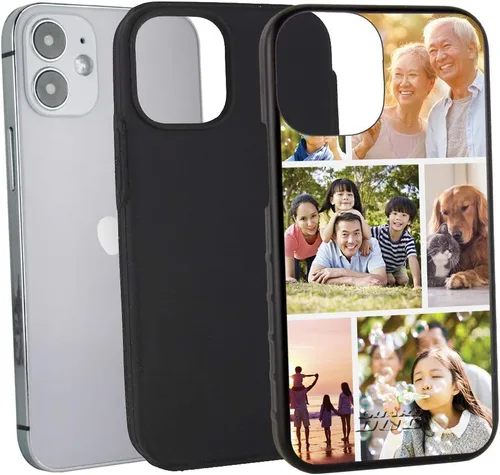 Vista 3 de Guard Dog Funda compatible con iPhone 12 Mini, grado militar, protección resistente de dos piezas, personalizada, fotos, seis marcos