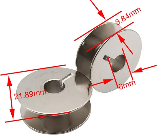 Vista 4 de 20 Bobinas 9033 & 2 Regular Bobbin casos 9076 NBL – para coser Pfaff 138 238 438 1222