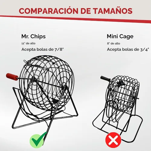 Vista 4 de Mr. Chips, Inc set de bolas de bingo fáciles de leer, de 7/8 pulgadas, profesionales, resistentes a los rayones y borrones, con tecnología patentada