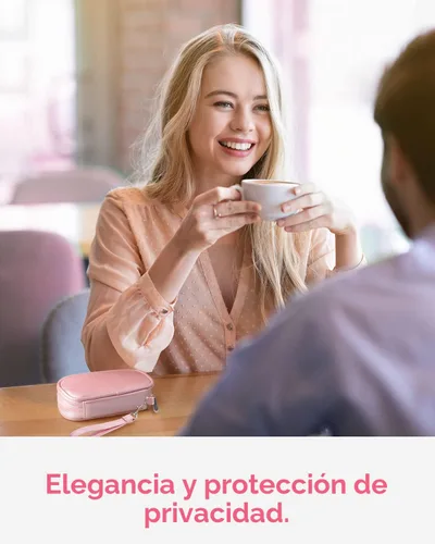 Vista 5 de AMOOS Lindo organizador de pastillas 2 veces al día, pastillero de cuero PU para mujer, pastillero semanal portátil para bolso con bolsa