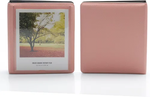 Vista 9 de Álbum de fotos de 33 bolsillos para cámara instantánea Polaroid, apto para fotos de 3.5 x 4.25 pulgadas, material de PVC y resistente al agua Negro