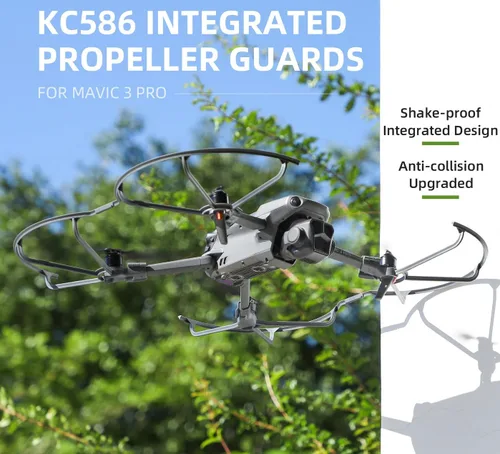Vista 2 de Accesorios para drones Protectores de parachoques de integración de guardia de hélice para DJI MAVIC 3 PRO