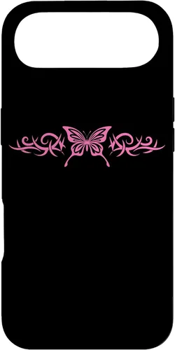 Vista 27 de Pink Butterfly Tattoo Harajuku Grunge Egirl y2k Aesthetic Case for iPhone 17