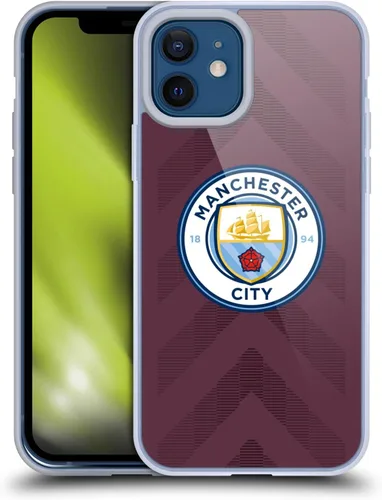 Vista 23 de Head Case Designs Funda de gel con licencia oficial del Manchester City Man City FC Away 2022/23 [protección de grado militar] compatible con Apple
