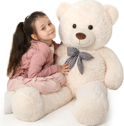 Vista 17 de MaoGoLan Oso de Peluche Teddy Gigante, Animal de Peluche Grande de Tamaño Real, 5 Pies, Suave y Esponjoso Gran Regalo de Oso Teddy para Baby Shower