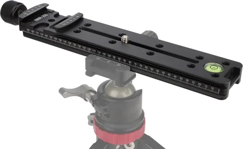 Vista 8 de Riel de 3.937 in Nodal Slide Metal Tornillo Perilla Abrazadera Placa de liberación rápida para trípode Cabeza de bola rápida con RRS Arca Swiss