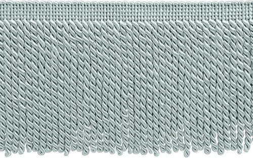Vista 8 de Colección Basic Solid de 6 pulgadas (5.9 in) con flecos de lingote satinado tradicional (estilo # BFS6) gris plateado #049 (gris plateado) paquete