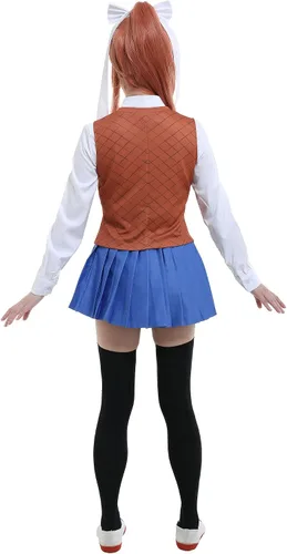 Vista 6 de miccostumes Uniforme escolar de anime para mujer, disfraz de cosplay