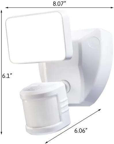 Vista 2 de Heath/Zenith HZ-Connect - Luz de seguridad LED de movimiento conectada Wi-Fi para exteriores