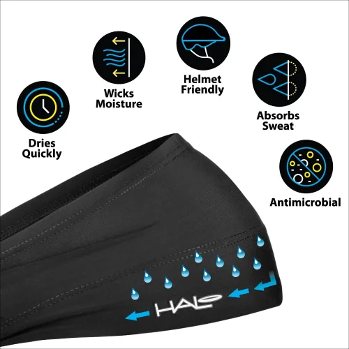 Vista 4 de Halo Headband Bandit - 4" Wide Pullover Sweatband for Both Women and Men