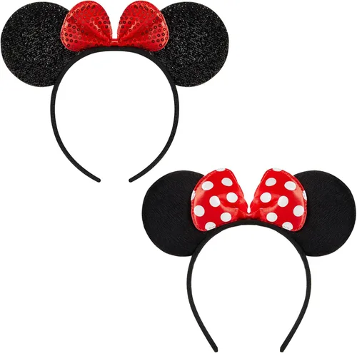 Vista 10 de FANYITY 2 Pcs Mouse Ears,Mouse Costume Ears Headband for Girls Women Party Mic2018898
