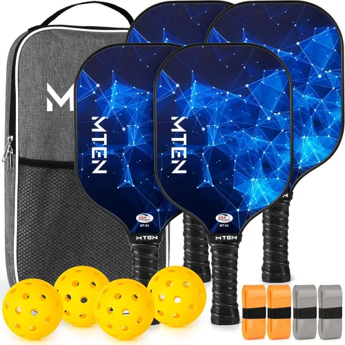 Vista 32 de Pickleball Paddles Set of 2 or 4, or Single Paddle – USAPA Approved Fiberglass Surface Pickleball Rackets Set for Men & Women