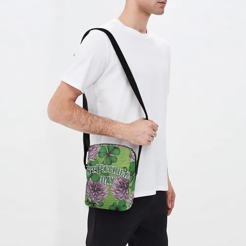 Vista 7 de Happy St Messenger Bag for Women Men Crossbody Shoulder Bag Small Crossbody Bags Over The Shoulder Bag with Adjustable Strap for Cycling Hiking