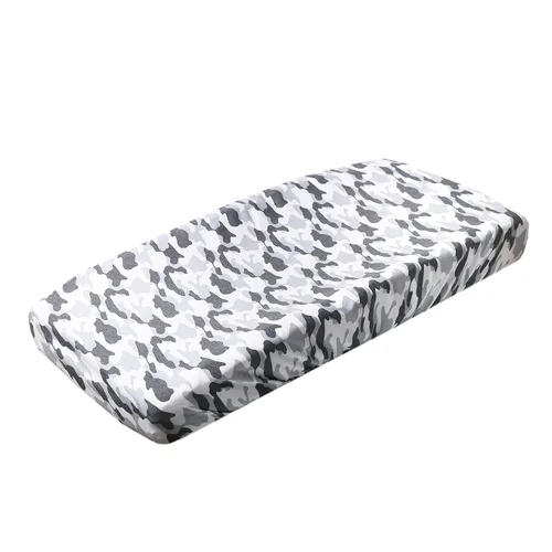 Vista 33 de Copper Pearl Funda de punto prémium para cambiador: suave, elegante y universal para todos los cambiadores de pañales estándar, fundas de cambiador