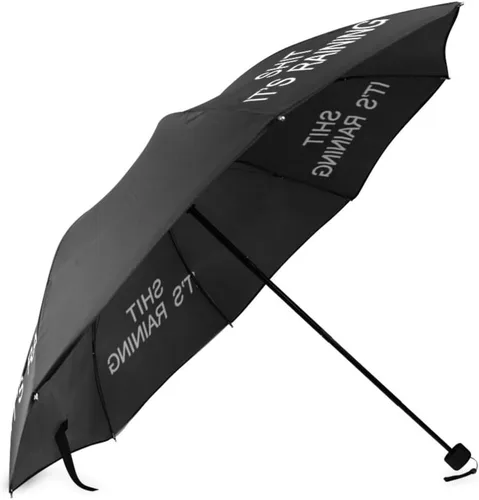 Vista 3 de Artsbaba Paraguas de lluvia plegable con protección UV, paraguas compacto de viaje