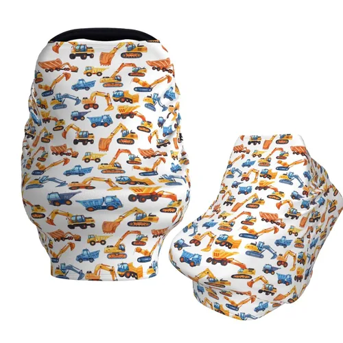 Vista 9 de Bats Star Moon - Fundas de asiento de automóvil para bebé, cubierta suave para cochecito de bebé, fundas de lactancia materna para niñas y niños