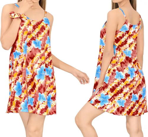 Vista 2 de LA LEELA Camisones de tirantes delgados para mujer