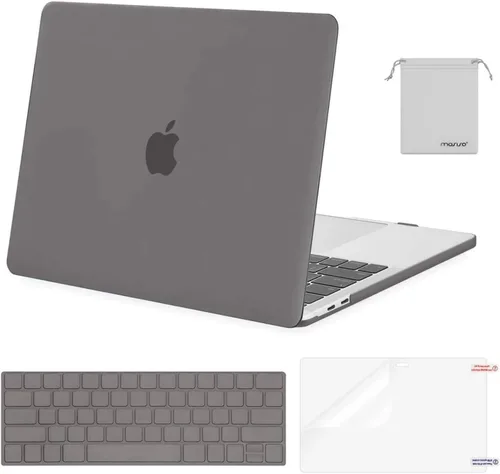 Vista 23 de MOSISO - Carcasa rígida de plástico, cubierta de teclado, protector de pantalla y bolsa de almacenamiento para MacBook Pro 13 pulgadas/33 cm