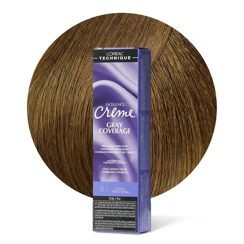 Vista 10 de L'Oréal Technique Excellence Crème Permanent Hair Color Long-Lasting Hair Dye Rich Formula with No-Drip Application Superb Gray Coverage For