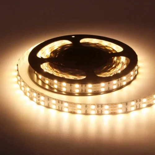 Vista 4 de Fengyan - Tira de luces LED RGB para paisaje, impermeable, 5050, 120 LEDs/m, 12 V, RGBWW, RGBW, cinta de neón flexible, doble fila, decoración