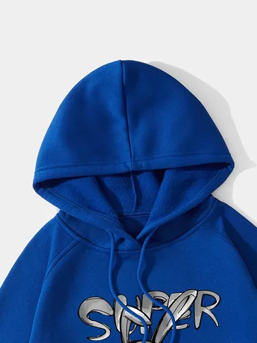 Vista 3 de SOLY HUX Men's Graphic Hoodies Letter Car Print Long Sleeve Drawstring Pullover Sweatshirt