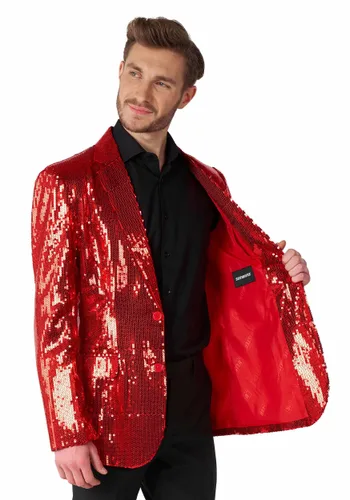 Vista 5 de Blazer Rojo con Lentejuelas Suitmeister para Hombre Multicolor