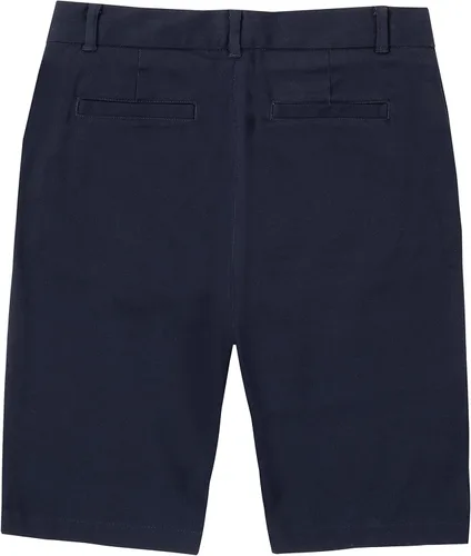 Vista 2 de IZOD Bermudas ajustadas para uniforme escolar para niñas