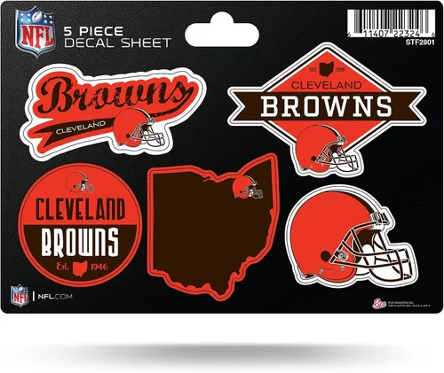 Vista 30 de Rico Industries NFL - Hoja de adhesivos (5 unidades)