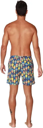 Vista 8 de INGEAR Performance SPF50+ - Traje de baño para hombre, de secado rápido, pantalones cortos de playa con forro de malla Aqua Flamingo
