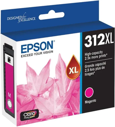 Vista 3 de Epson 312 Claria Photo HD Cartucho magenta de alta capacidad (T312XL320-S) 314 Claria Photo HD Ink Cartucho gris de alta capacidad (T314XL720-S)