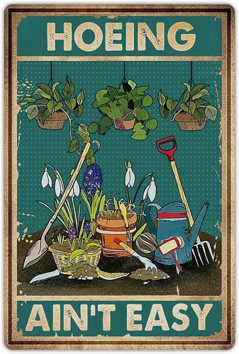 Vista 4 de Artlunar Divertido letrero de flores de jardín para exteriores, decoración artística, regalo de jardinería humorístico para mujeres entusiastas, 12
