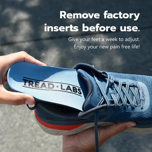 Vista 5 de Kit de plantillas Pace para fascitis plantar - Ortesis para aliviar el dolor de pies en cada zapato - Limita la pronación y mejora la alineación