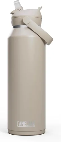 Vista 46 de CamelBak - Thrive - Botella de agua con tapa y pajilla, 20 onzas - Aislante de acero inoxidable, color negro