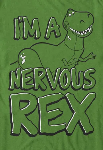 Vista 3 de Disney Toy Story Nervous Rex Graphic Camiseta para hombre