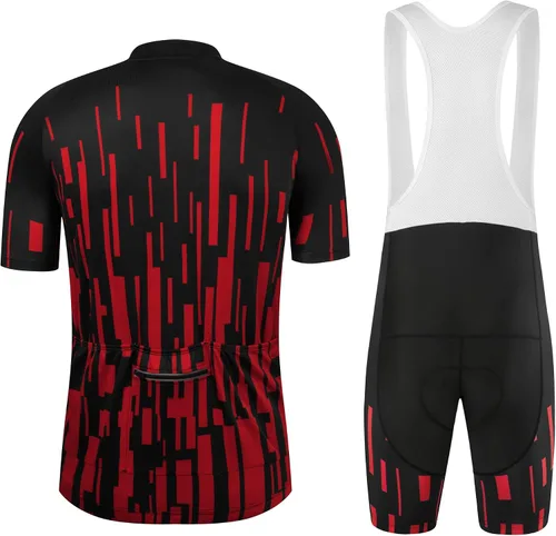 Vista 2 de Coconut Ropamo CR - Conjunto de camiseta de ciclismo para hombre, con cremallera, bolsillo con cremallera, manga corta, kits de ciclismo, pantalones