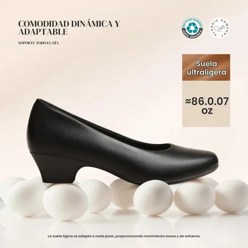 Vista 5 de DREAM PAIRS Zapatos de vestir con soporte de arco de tacón bajo para mujer Negro