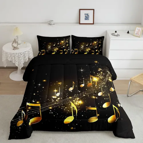 Vista 212 de Erosebridal Juego de edredón de hojas de cannabis, juego de ropa de cama de marihuana con estampado colorido de plantas, decoración bohemia de 2