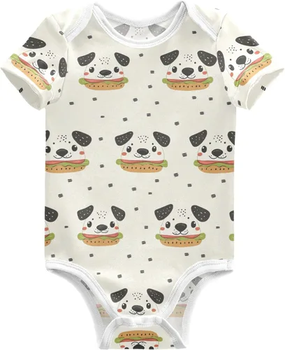 Vista 36 de vvfelixl Bodies para bebé niña negro Pug blanco manga corta algodón ropa de bebé para niñas 0-24 meses Multi1