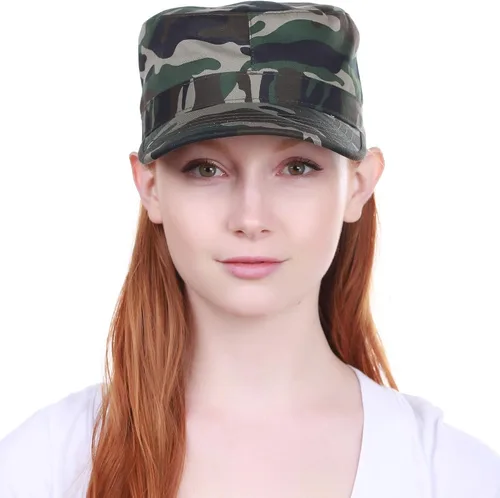 Vista 7 de Cadet Army - Gorra de estilo militar básico diario (ahora con la versión de bolsillo Stash)