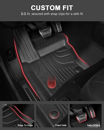 Vista 13 de Floor Mats & Cargo Liner for Land Rover 2020-2026 Defender 110 No apto para suelos de goma Defender 110s, cobertura máxima de superficie