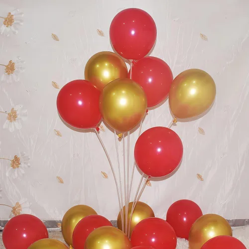 Vista 16 de 200 globos negros y dorados de 5 pulgadas, cromados, metálicos, dorados, negros, de látex, gruesos, pequeños para bodas, cumpleaños, graduaciones