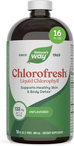 Vista 8 de Nature's Way Chlorofresh, clorofila líquida, apoya la piel saludable y la desintoxicación del cuerpo*, suplemento desodorante interno*, apoya
