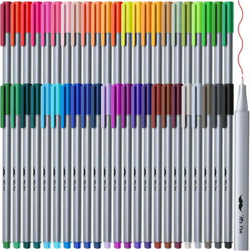 Vista 13 de Mr. Pen - Bolígrafos de punta fina, paquete de 12, bolígrafos de punta fina, bolígrafos de colores, bolígrafo para diario, bolígrafo para diario