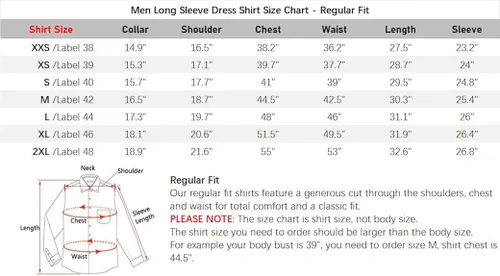 Vista 7 de Camisas de vestir de manga larga para hombre camisa casual con botones y bolsillos de ajuste regular