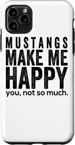 Vista 12 de Funda de regalo para iPhone 13 Pro Mustangs make me happy you not so much funny Horse