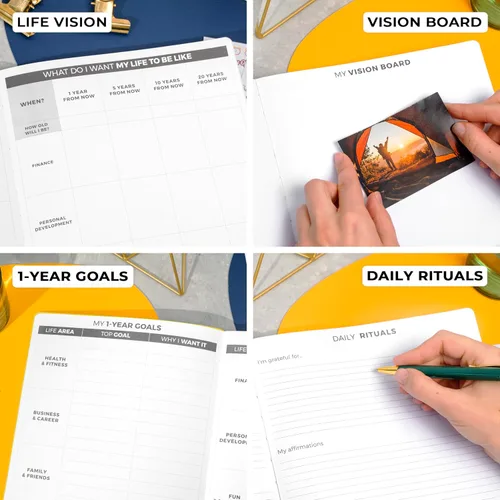 Vista 6 de Clever Fox Planner Daily PRO - Planificador diario y agenda de 8.5 x 11 pulgadas (tamaño A4) para aumentar la productividad, la gestión del tiempo