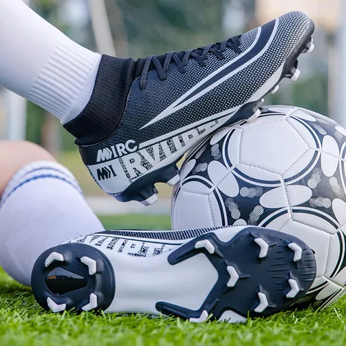 Vista 4 de Zquaus Tacos de fútbol para hombre zapatos de fútbol atléticos para caminar tacos Ag para entrenamiento al aire libre