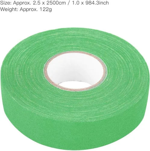 Vista 5 de Cyrank Hockey Protective Tape, Waterproof Hockey Grip Tape Tennis Badminton Racket Overgrip Hockey Stick Tape for Badminton Grip(Green)