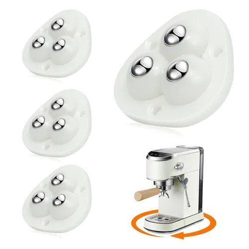 Vista 11 de TRVL FIELDER Ruedas giratorias autoadhesivas – Rueda universal giratoria de 360°, rodamiento de transferencia de bolas mini para pequeños